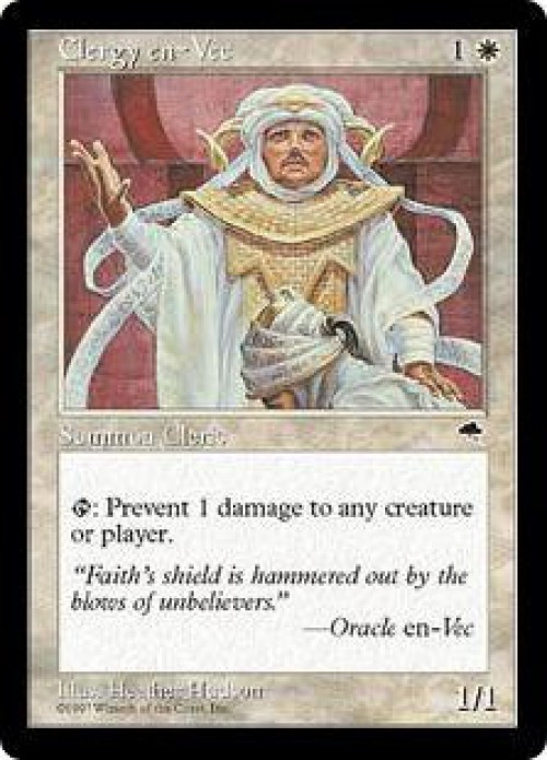 MtG Tempest Common Clergy en-Vec #14 Lightly Played、ToyWiz、kayou