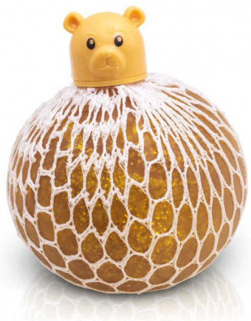 Squishy Mesh Gold Bear Sensory Stress Toy、ToyWiz、kayou