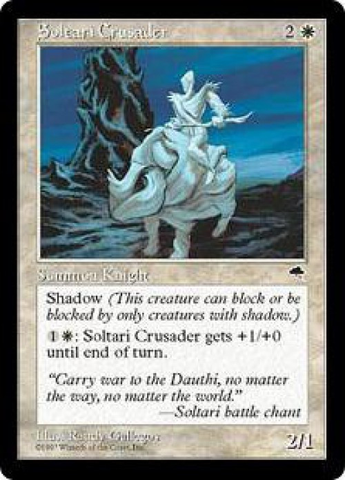 MtG Tempest Uncommon Soltari Crusader #41 Lightly Played、ToyWiz、kayou