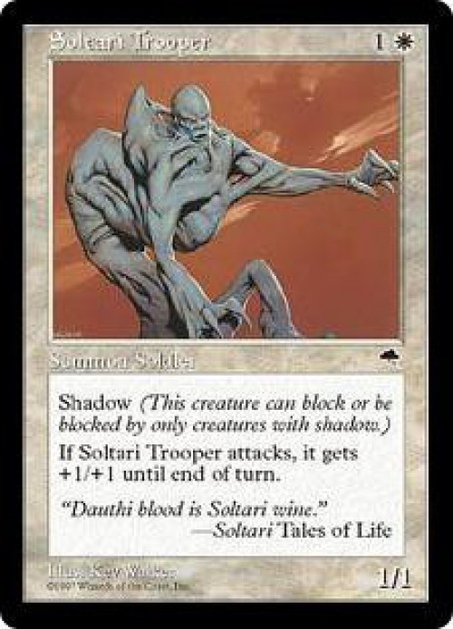 MtG Tempest Common Soltari Trooper #47 Lightly Played、ToyWiz、kayou