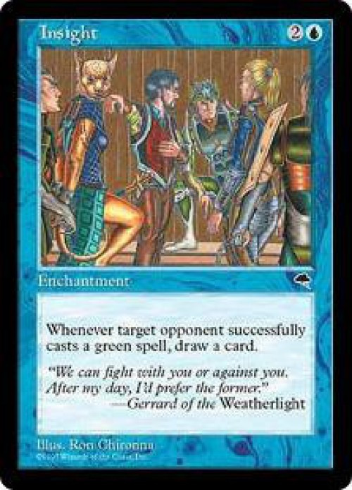 Magic The Gathering Tempest Single Card Uncommon Insight 68