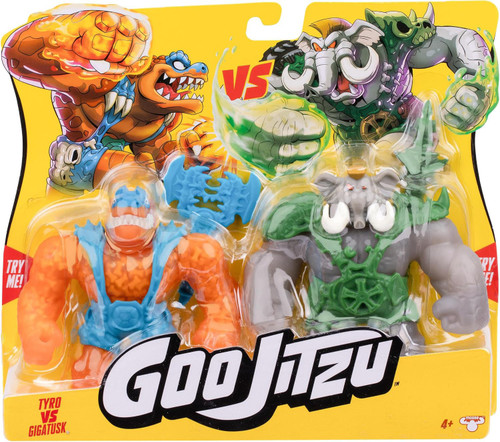 Heroes of Goo Jit Zu Tyro vs Gigatusk Action Figure 2-Pack Moose