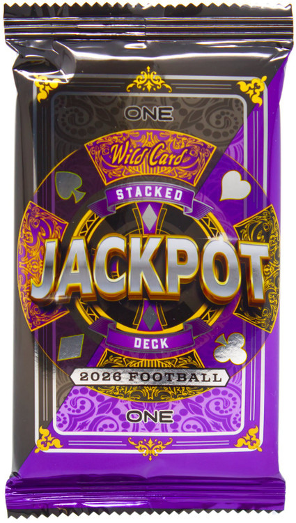 NFL Wild Card 2026 Five Card Draw Stacked Deck Football Trading Card JACKPOT Pack 1 Card、ToyWiz、kayou
