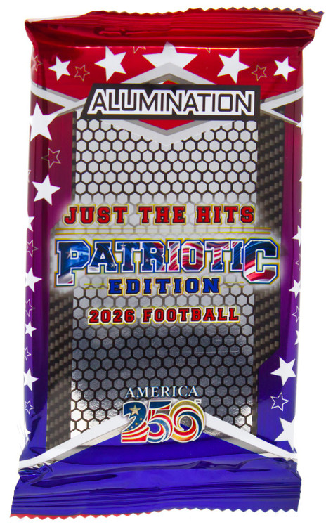 NFL Wild Card 2026 Just the Hits Football Patriotic Edition Trading Card HOBBY Pack 1 Encased Card、ToyWiz、kayou