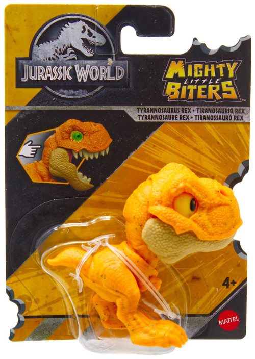 Jurassic World Mighty Little Biters Tyrannosaurus Rex Mini Figure Orange、ToyWiz、kayou
