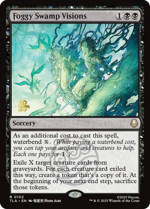MtG Avatar the Last Airbender Rare Foggy Swamp Visions #102 Prerelease FOIL、ToyWiz、kayou