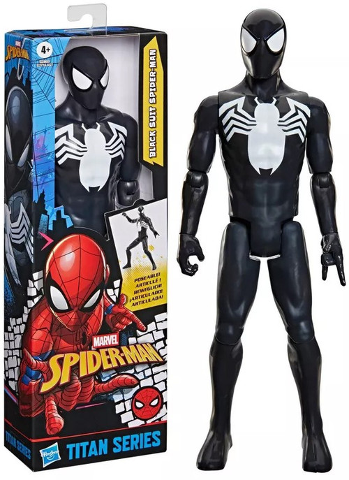 Marvel Titan Hero Series Black Suit Spider-Man Action Figure、ToyWiz、kayou