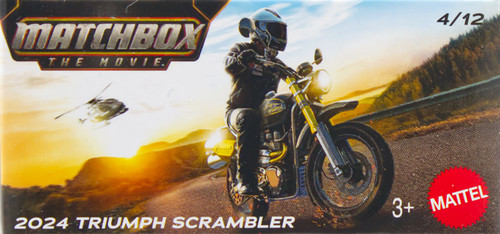 Matchbox: The Movie 2024 Triumph Scrambler Diecast Car、ToyWiz、kayou