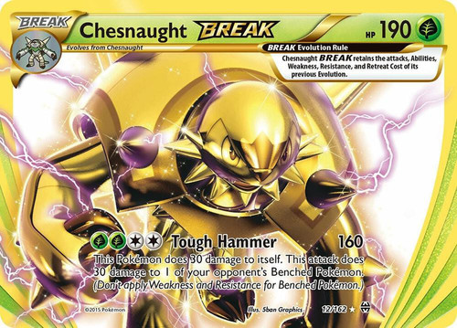 Pokemon Trading Card Game XY BREAKthrough Rare BREAK Chesnaught BREAK #12 Damage、ToyWiz、kayou