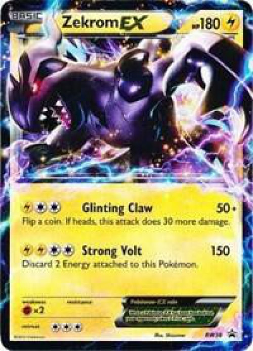 Pokemon Black White Promo Single Card Ultra Rare Zekrom EX BW38