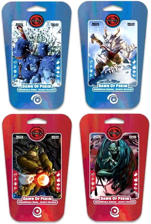 Chaotic Trading Card Game Dawn of Perim Secrets Decoded 2x Moon & 2x Aurora Set of 4 Foundation Decks (Pre-Order ships November)、ToyWiz、kayou