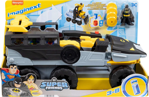 Fisher Price DC Super Friends Imaginext Transforming Bat-Tank 3-Inch Playset Lights & Sounds、ToyWiz、kayou
