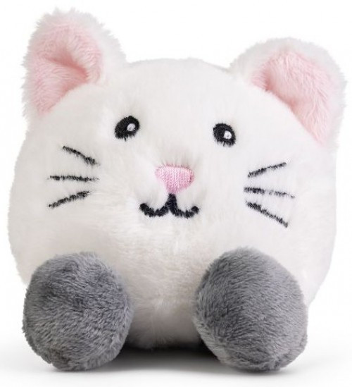 Living Nature LITTLE White Cat 4 Plush Keycraft Global - ToyWiz