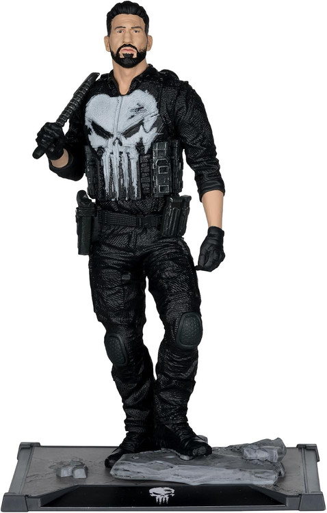 McFarlane Toys Marvel Spider-Man: Brand New Day The Punisher Posed Figure with Scene、ToyWiz、kayou