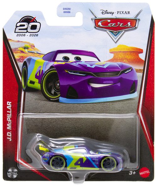 Disney / Pixar Cars 20th Anniversary Metal JD McPillar Diecast Car、ToyWiz、kayou