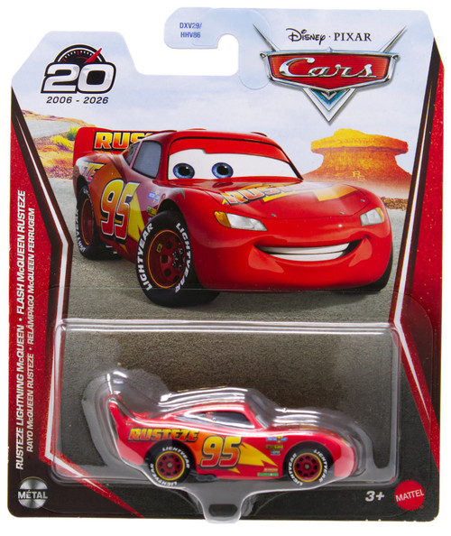 Disney Pixar Cars 20th Anniversary Metal Rusteze Lightning McQueen