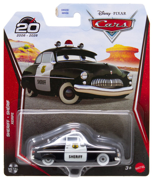 Disney / Pixar Cars 20th Anniversary Metal Sheriff Diecast Car、ToyWiz、kayou