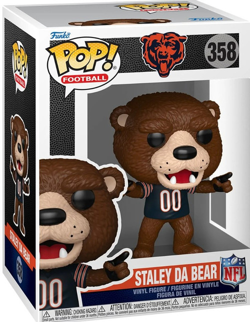 Funko NFL Chicago Bears POP! Football Mascots Staley the Bear Vinyl Figure #358、ToyWiz、kayou