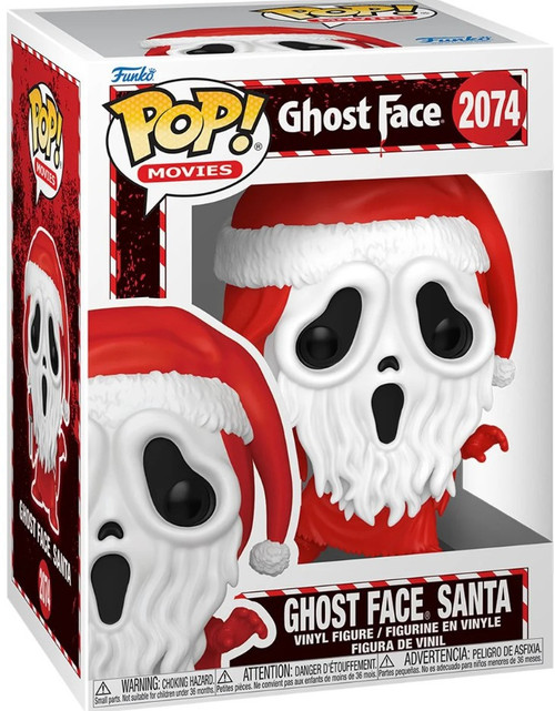 Funko Scream POP! Movies Ghost Face Santa Vinyl Figure #2074 Holiday、ToyWiz、kayou