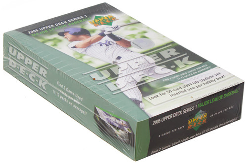 MLB Upper Deck 2005 Series 1 Baseball Trading Card HOBBY Box 24 Packs、ToyWiz、kayou