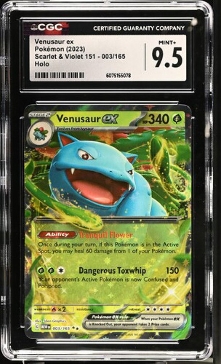 Nintendo Pokemon Scarlet & Violet 151 Venusaur ex #003 CGC 9.5、ToyWiz、kayou
