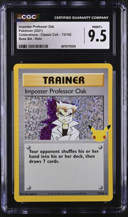 Nintendo Pokemon Celebrations Classic Collection Imposter Professor Oak #73 CGC 9.5、ToyWiz、kayou