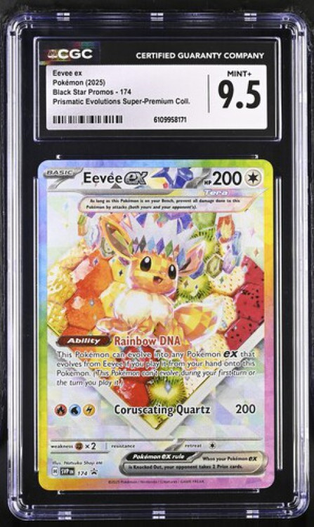 Nintendo Pokemon Black Star Promo Eevee ex SVP174 CGC 9.5、ToyWiz、kayou