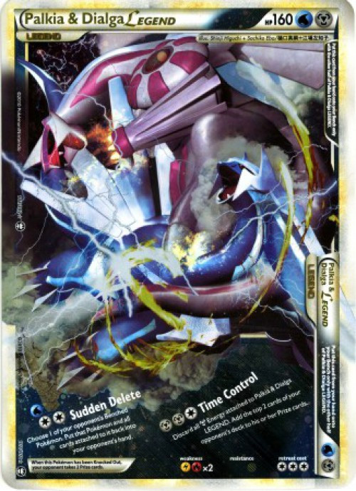 Pokemon Trading Card Game Promo Palkia & Dialga Legend #102 Oversized Lightly Played、ToyWiz、kayou