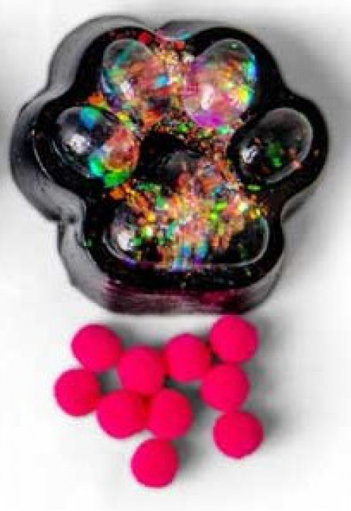 Scrunchems Sticky Squishy Paw Prints BLACK Sensory Stress Toy、ToyWiz、kayou