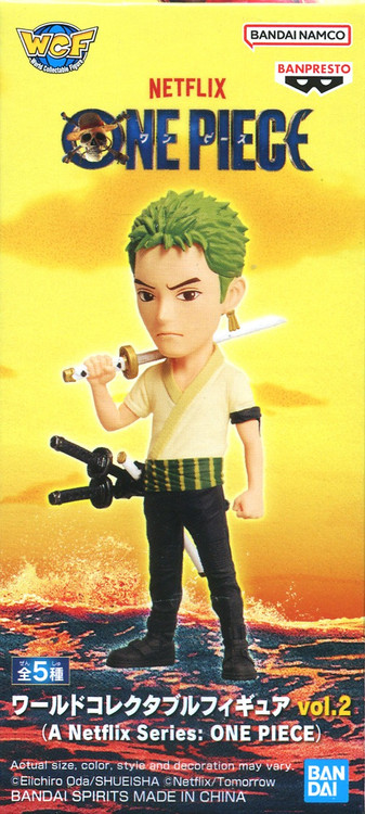 A Netflix Series: One Piece World Collectable Figure WCF Roronoa Zoro 2.8-Inch Mini Figure、ToyWiz、kayou