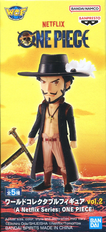 A Netflix Series: One Piece World Collectable Figure WCF Mihawk 2.8-Inch Mini Figure、ToyWiz、kayou