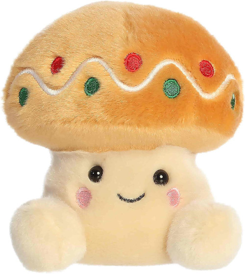 Original Palm Pals Ginger Cookie Mushroom 5-Inch Mini Bean Bag Plush、ToyWiz、kayou