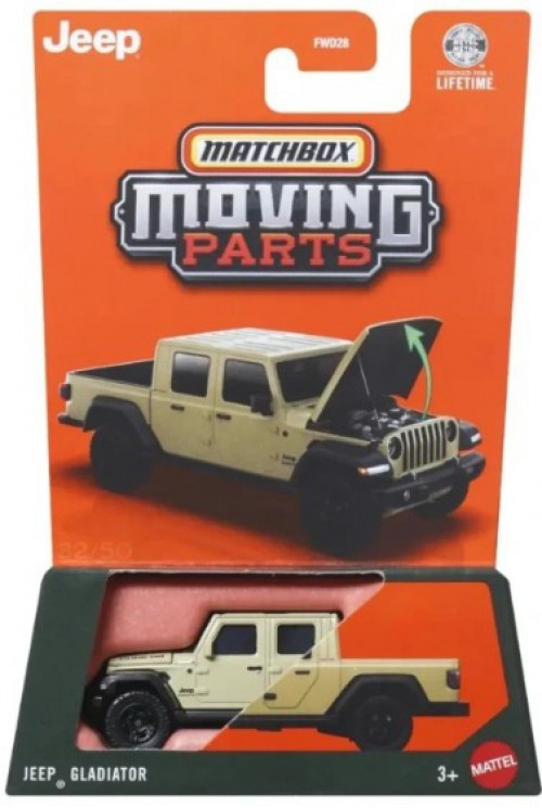 Matchbox Moving Parts Jeep Gladiator Diecast Vehicle、ToyWiz、kayou