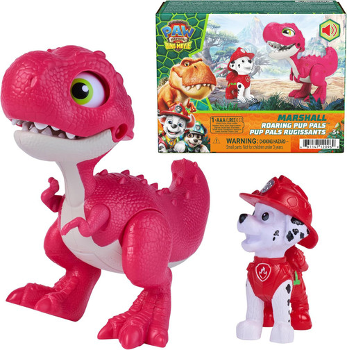 Paw Patrol The Dino Movie Roaring Pup Pals Marshall & Rhubarb 2.5-Inch Figure 2-Pack、ToyWiz、kayou