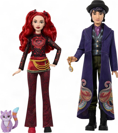 Disney Descendants Wicked Wonderland Red & Max Exclusive Fashion Doll 2-Pack with Chessy the Cat、ToyWiz、kayou