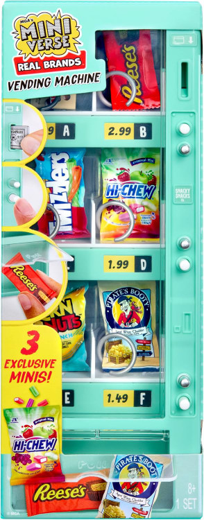 Miniverse Real Brands Vending Machine Playset Teal、ToyWiz、kayou