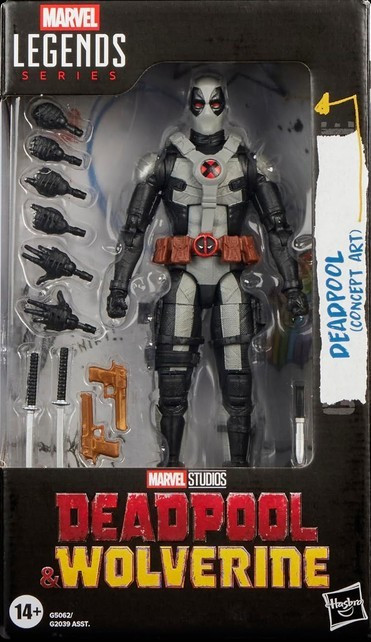 Deadpool & Wolverine Marvel Legends Deadpool Action Figure Concept Art、ToyWiz、kayou