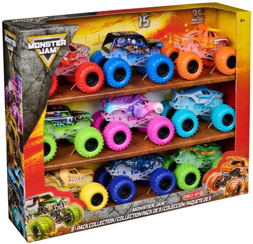 Monster Jam Monster Jam Exclusive 164 Diecast Car 9-Pack Spin