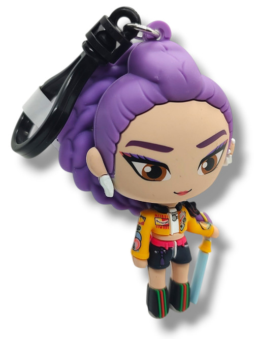KPop Demon Hunters 3D Figural Foam Bag Clip HUNTRX Rumi 2