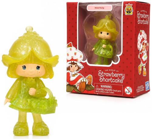 Strawberry Shortcake CheeBee Mint Tulip 2.5-Inch Mini Figure with Basket,Translucent、ToyWiz、kayou