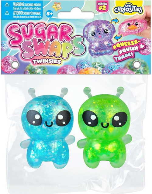Sugar Swaps Twinsies Aliens 2.25-Inch Squeeze Toy 2-Pack、ToyWiz、kayou