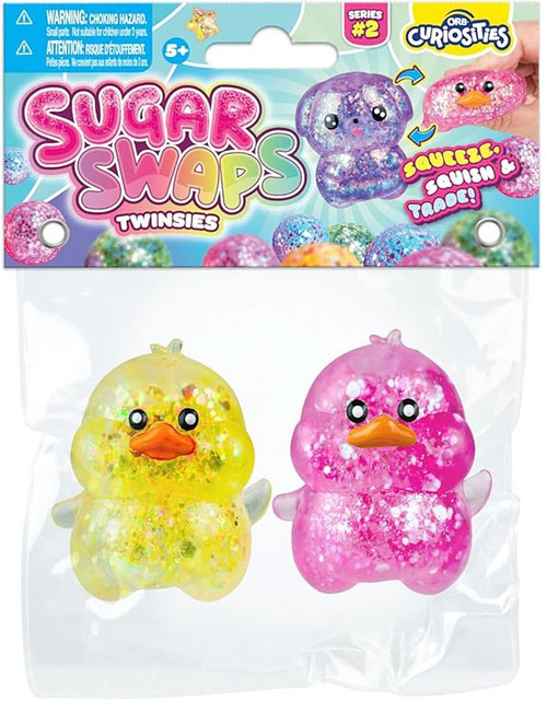 Sugar Swaps Twinsies Ducks 2.25-Inch Squeeze Toy 2-Pack、ToyWiz、kayou