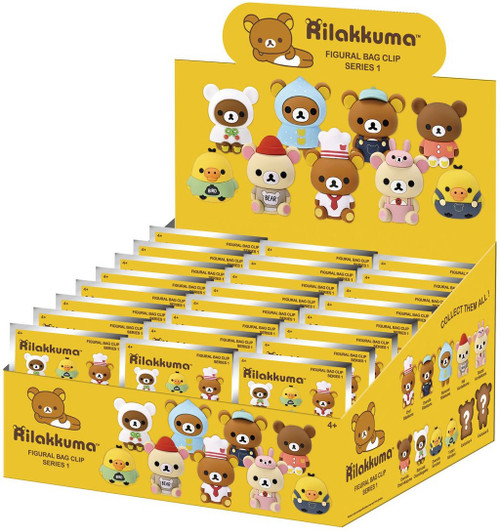 3D Figural Foam Bag Clip Rilakkuma Series 1 2-Inch Mystery Box 24 Packs、ToyWiz、kayou