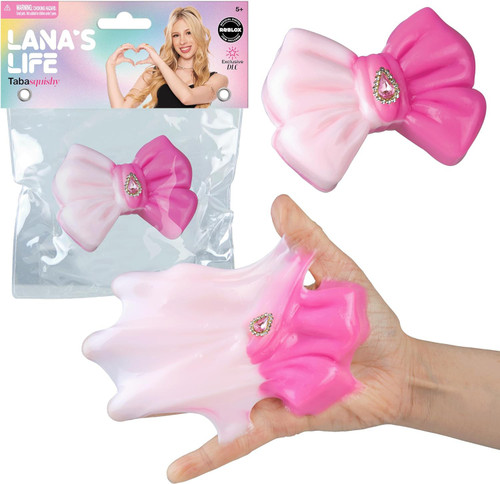 Lana's Life Pink Bow 3.5-Inch Squishy Squeeze Toy Includes Roblox DLC Code、ToyWiz、kayou