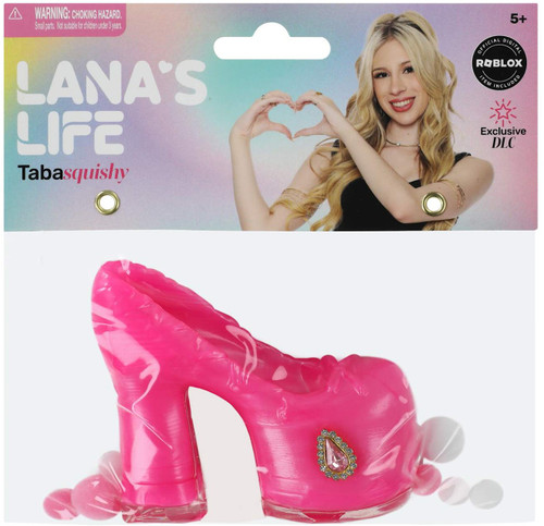 Lana's Life Pink Shoe 3.5-Inch Squishy Squeeze Toy Includes Roblox DLC Code、ToyWiz、kayou