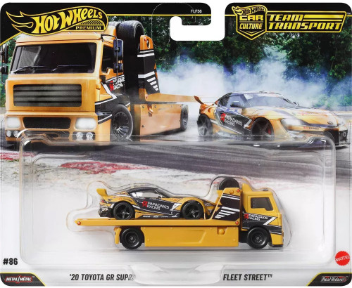 Hot Wheels Car Culture Team Transport '20 Toyota GR Supra & Fleet Street Diecast Car、ToyWiz、kayou