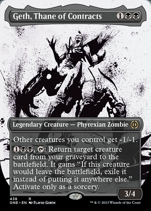 MtG Phyrexia: All Will Be One Rare Geth, Thane of Contracts #438 Compleat Foil、ToyWiz、kayou