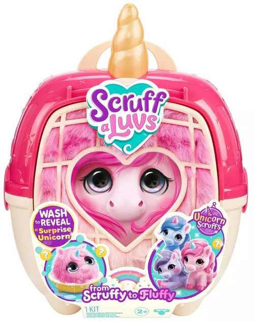 Little Live Pets Scruff A Luvs Unicorn Scruffs Plush Surprise Rescue Pet RANDOM Pet, Wash to Reveal, From Scruffy to Fluffy!、ToyWiz、kayou
