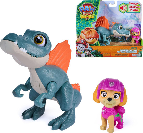 Paw Patrol The Dino Movie Roaring Pup Pals Skye & Spinosaurus 2.5-Inch Figure 2-Pack、ToyWiz、kayou