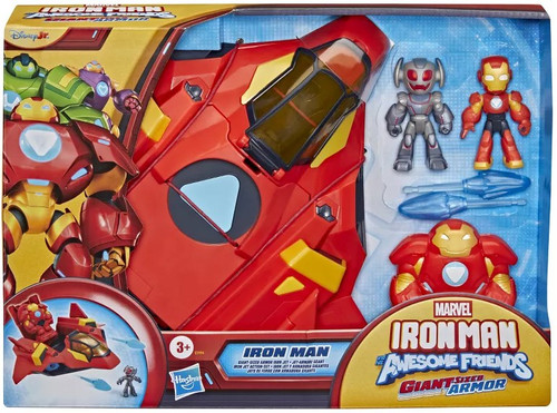 Marvel Iron Man & His Awesome Friends Giant-Sized Armor Iron Jet 3-Inch Playset、ToyWiz、kayou